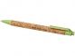 Ручка шариковая «Midar», бежевый/зеленое яблоко, пробка/пластик/пшеничная солома - 3