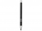 Ручка металлическая шариковая «Moneta» с цветной кнопкой, черный, алюминий - 1