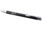Ручка металлическая шариковая «Moneta» с цветной кнопкой, черный, алюминий - 2