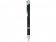 Ручка металлическая шариковая «Moneta» с цветной кнопкой, черный, алюминий - 5