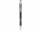 Ручка металлическая шариковая «Moneta» с цветной кнопкой, черный, алюминий - 4