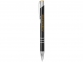 Ручка металлическая шариковая «Moneta» с цветной кнопкой, черный, алюминий - 5