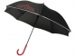 Зонт-трость «Felice», черный, красный, эпонж полиэстер - 5