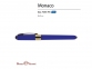 Ручка пластиковая шариковая «Monaco», сине-фиолетовый/золотистый, пластик с покрытием silk-touch/металл - 1