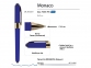 Ручка пластиковая шариковая «Monaco», сине-фиолетовый/золотистый, пластик с покрытием silk-touch/металл - 2