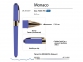 Ручка пластиковая шариковая «Monaco», лиловый/золотистый, пластик с покрытием silk-touch/металл - 2
