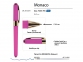 Ручка пластиковая шариковая «Monaco», ярко-розовый/золотистый, пластик с покрытием silk-touch/металл - 2