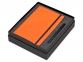 Подарочный набор «Megapolis Soft»: ежедневник А5 , ручка шариковая, ежедневник- оранжевый/черный, ручка- черный, ежедневник- искусственная кожа, ручка- металл с покрытием silk-touch - 1