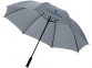 Зонт-трость «Yfke», серый/черный, полиэстер, стекловолокно, ЭВА - 2