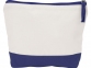Косметичка хлопковая Cotton, белый/синий, 50% хлопок, 50% полиэстер, подкладка 100% полиэстер - 1