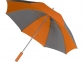 Зонт-трость «Форсайт», серый/оранжевый, эпонж/металл/пластик - 2