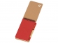 Блокнот «Masai» с шариковой ручкой, бежевый, красный, бумага, картон, пластик - 1