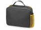 Изотермическая сумка-холодильник «Breeze» для ланч-бокса, серый/желтый, 600D полиэстер, PEVA - 2