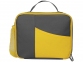 Изотермическая сумка-холодильник «Breeze» для ланч-бокса, серый/желтый, 600D полиэстер, PEVA - 3