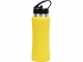 Бутылка спортивная «Коста-Рика», желтый/серебристый, нержавеющая cталь/пластик с покрытием soft-touch - 5