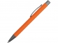 Ручка металлическая soft touch шариковая «Tender», оранжевый/серый, металл - 2