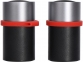 Портативные парные TWS колонки «Mates», черный, серебристый, красный, полиуретан, металл, пластик - 1