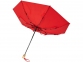 Складной зонт «Bo», красный, эпонж полиэстер из переработанного ПЭТ-пластика - 4