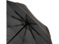 Зонт складной «Stark- mini», черный/оранжевый, эпонж полиэстер - 3