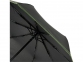 Зонт складной «Stark- mini», черный/лайм, эпонж полиэстер - 3