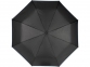 Зонт складной «Stark- mini», черный/ярко-синий, эпонж полиэстер - 1