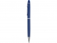 Ручка-стилус шариковая «Фокстер», синий/серебристый, металл/каучук - 3