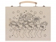Набор для рисования в чемодане с рождественским рисунком, натуральный, разноцветный, дерево, пластик - 3