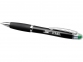Ручка пластиковая шариковая «Nash», черный/серебристый/зеленый, АБС пластик - 3