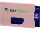 Чехол для карточек RFID «Straw», розовый, пшеничная солома/пп-пластик - 3