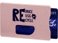 Чехол для карточек RFID «Straw», розовый, пшеничная солома/пп-пластик - 4