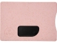 Чехол для карточек RFID «Straw», розовый, пшеничная солома/пп-пластик - 1