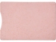 Чехол для карточек RFID «Straw», розовый, пшеничная солома/пп-пластик - 2
