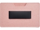 Чехол для карт RFID «Grass», розовый, пшеничная солома/пп-пластик - 1