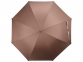 Зонт-трость «Ривер», коричневый/белый, полиэстер/металл/искусственная кожа - 5