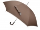 Зонт-трость «Ривер», коричневый/белый, полиэстер/металл/искусственная кожа - 1