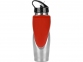 Бутылка спортивная «Олимпик», красный/серебристый, нерж.сталь/пластик - 1