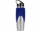 Бутылка спортивная «Олимпик», синий/серебристый, нерж.сталь/пластик - 2