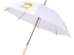 Зонт-трость «Alina», белый, эпонж полиэстер из переработанного ПЭТ-пластика - 5