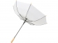 Зонт-трость «Alina», белый, эпонж полиэстер из переработанного ПЭТ-пластика - 3
