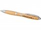 Шариковая ручка Nash из бамбука, натуральный/серебристый - 3