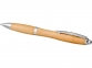 Шариковая ручка Nash из бамбука, натуральный/серебристый - 2