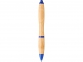 Шариковая ручка Nash из бамбука, натуральный/ярко-синий - 1