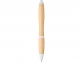 Ручка шариковая «Nash» из бамбука, натуральный/белый, бамбук/АБС-пластик - 1