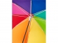 Зонт-трость «Nina» детский, радуга, купол- полиэстер, каркас-сталь, спицы- стекловолокно, ручка-пластик - 2