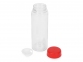 Бутылка для воды «Candy», красный/прозрачный, ПЭТ - 3