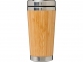 Термостакан «Bambus» с бамбуковой отделкой, коричневый, нержавеющая сталь/бамбук - 1