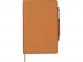 Блокнот «Celuk» с шариковой ручкой, светло-коричневый, блокнот- моющая крафт-бумага, ручка- бамбук - 1