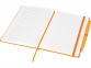 Блокнот «Prime» среднего размера с ручкой, оранжевый, полиуретан, пластик - 3
