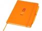 Блокнот «Prime» среднего размера с ручкой, оранжевый, полиуретан, пластик - 4