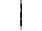 Шариковая кнопочная ручка Moneta с матовым антискользящим покрытием, черный - 1